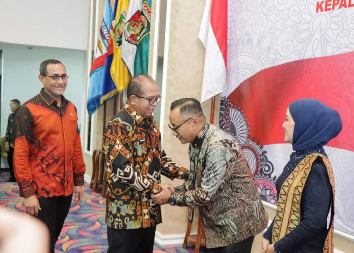 Pj. Gubernur Samsudin Hadiri Pengukuhan Kepala OJK Provinsi Lampung