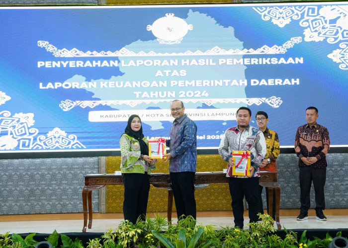 Pemkot Bandar Lampung Kembali Raih Opini WTP dari BPK RI