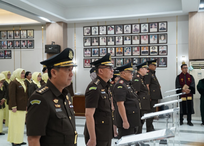Kajati Lampung Taufan Zakaria Lantik Wakajati dan Sejumlah Kajari Baru, Berikut Daftarnya