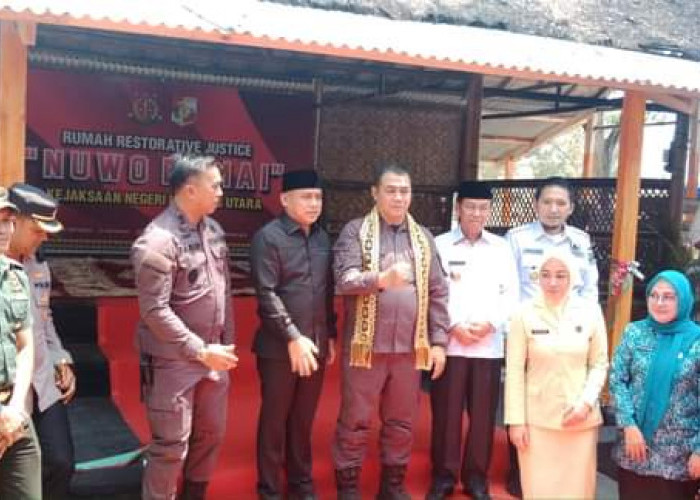Bupati Lampura Hadiri Peresmian Rumah Damai Kejaksaan Lampung Utara.