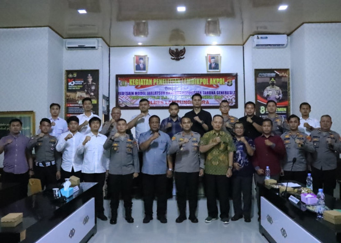 Lemdiklat Akpol Gelar Penelitian Kepada Akpol Taruna generazi Z Lulusan Ta. 2018-2022 di Polres Lampung Utara