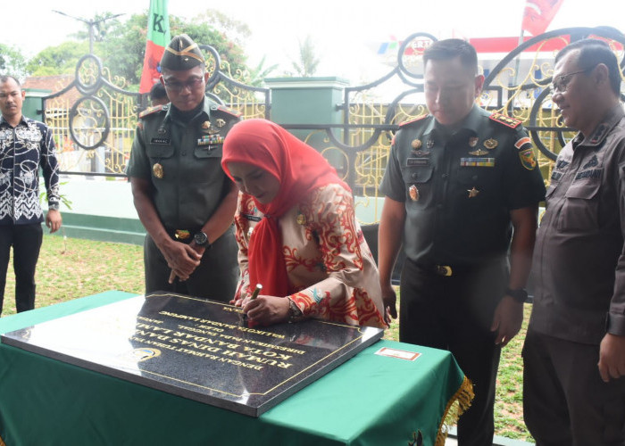 Walikota Eva Resmikan Rumah Dinas Jabatan Dandim 0410/Kota Bandar Lampung