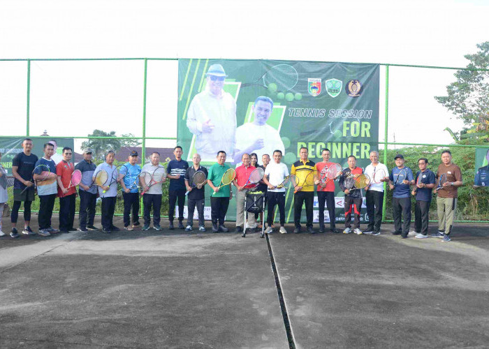 Tennis Session for Beginner Langkah Strategis Cetak Atlet Muda Berbakat Tanggamus