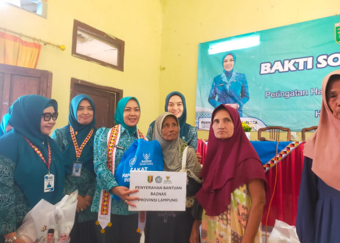 Peringatan HKG dan HUT Provinsi Lampung Batin Wulan Berikan Bantuan