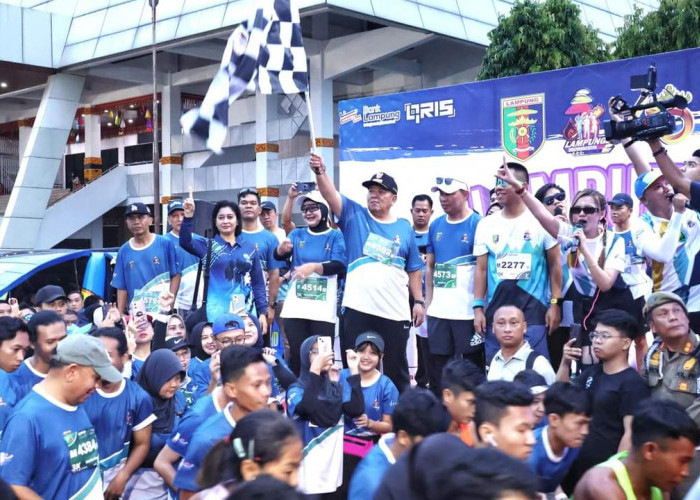 5.000 Peserta Lari Meriahkan Lampung Half Marathon 2024 