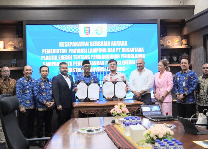 Lampung Jadi Proyek Percontohan Nasional Pengolahan Sampah dan Energi Hijau