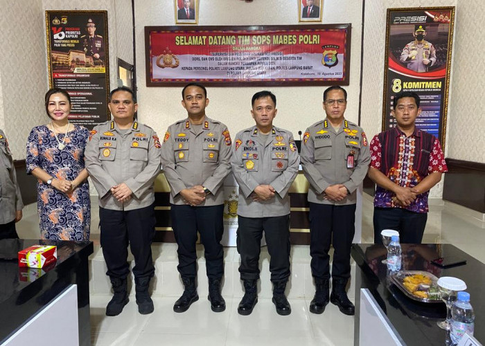 Gelar Supervisi dan Pelatihan, SOPS Mabes Polri Kunjungi Polres Lampung Utara