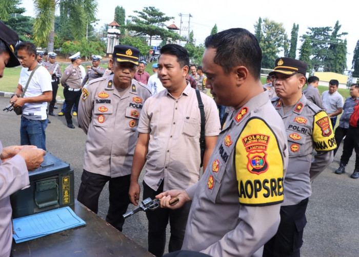 Polres Lampung Utara Gelar Audit dan Pemeriksaan Senpi, Pastikan Profesionalisme Personel