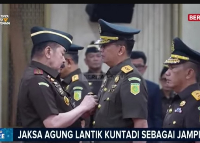 Kuntadi Resmi Dilantik Jadi Jampidsus, Jaksa Agung Minta Jaga Integritas Institusi