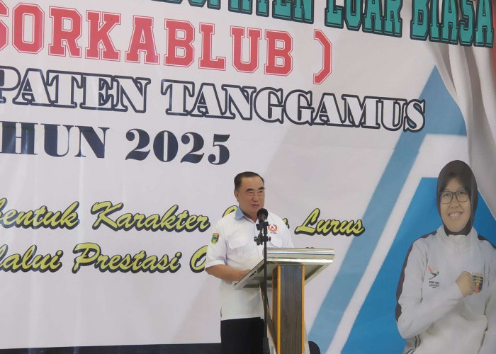 Buka Musorkablub, Bupati Moh.Saleh Asnawi Ingin Prestasi Olahraga di Tanggamus Meningkat