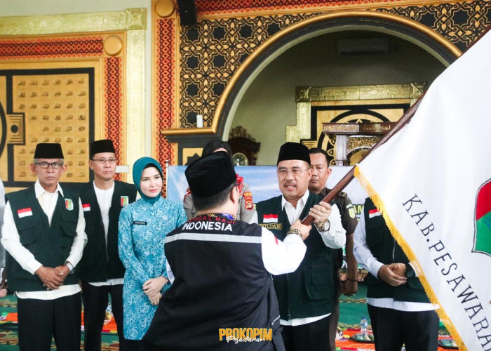 Ratusan Calon Jamaah Haji Pesawaran Resmi di Berangkatkan