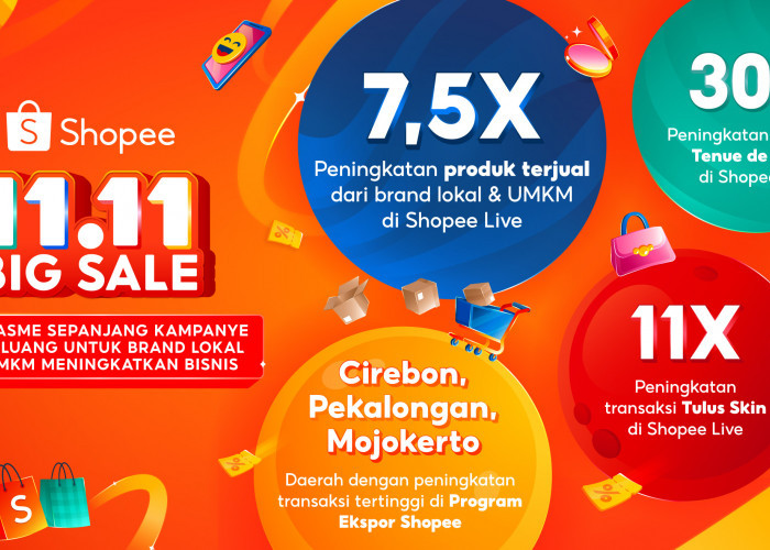 Antusiasme Konsumen Tinggi, Shopee 11.11 Big Sale Dorong Produk Lokal Jadi Favorit