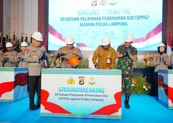 Kapolri Resmikan 20 SPPG Jajaran Polda Lampung