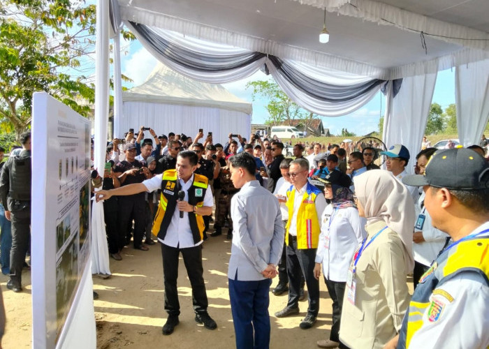 Kembali Kunjungi Lamtim, Wapres Gibran Tinjau Pembangunan Jembatan Way Bungur