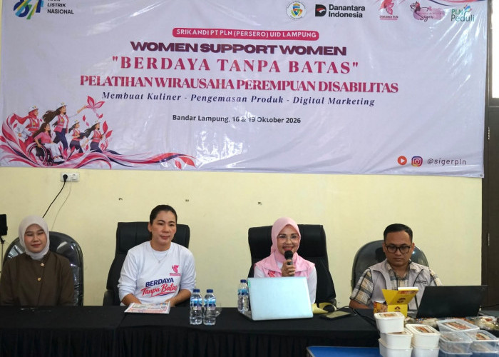 Srikandi PLN UID Lampung Dorong Kemandirian Ekonomi Perempuan Disabilitas melalui Pelatihan