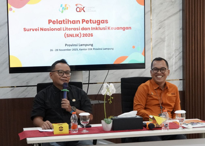Sinergi BPS dan OJK Provinsi Lampung : Buka Pelatihan Survei SNLIK 2026 untuk Validitas Data Ekonomi Daerah