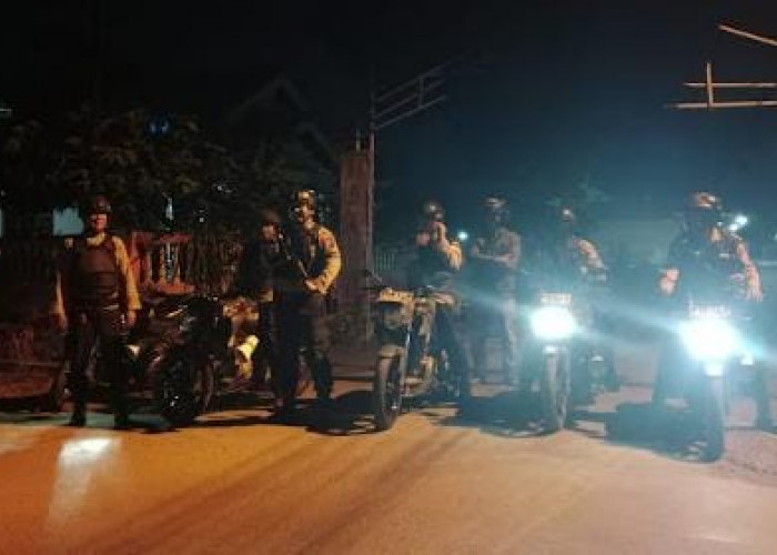 Polres Metro Terjunkan 26 Personel Lakukan Patroli Jaga Kondusifitas Kota Metro 