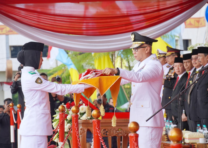 Upacara HUT 80 RI di Provinsi  Lampung Berlangsung Khidmat