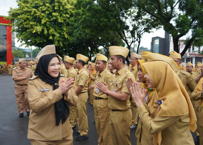 Walikota Eva Gelar Halal Bihalal Bersama ASN Pemkot Bandar Lampung