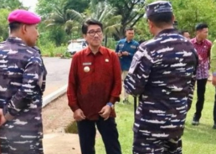 Bupati dan Wabup Lampura Dampingi KASAL Tinjau Persiapan Panen Ketahanan Pangan TNI AL 