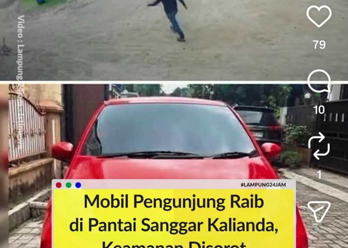 Mobil Brio Pengunjung Pantai Sanggar Kalianda Hilang Dicuri