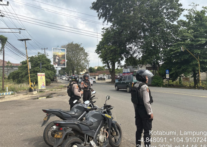 Jaga Kamtibmas Usai Lebaran, Polres Lampung Utara Tingkatkan Patroli KRYD