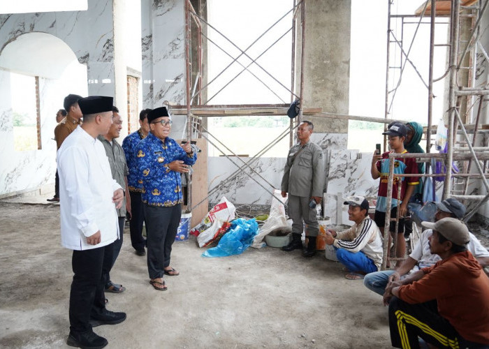 Di Akhir Masa Jabatannya, Pj Gubernur Lampung Tinjau Pembangunan Masjid Al Hijrah Kota Baru