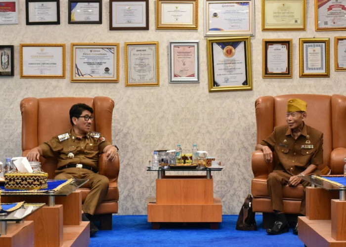 Terima Audiensi LVRI dan DHC 45, Bupati Lampura Tegaskan Komitmen Jaga Semangat Perjuangan