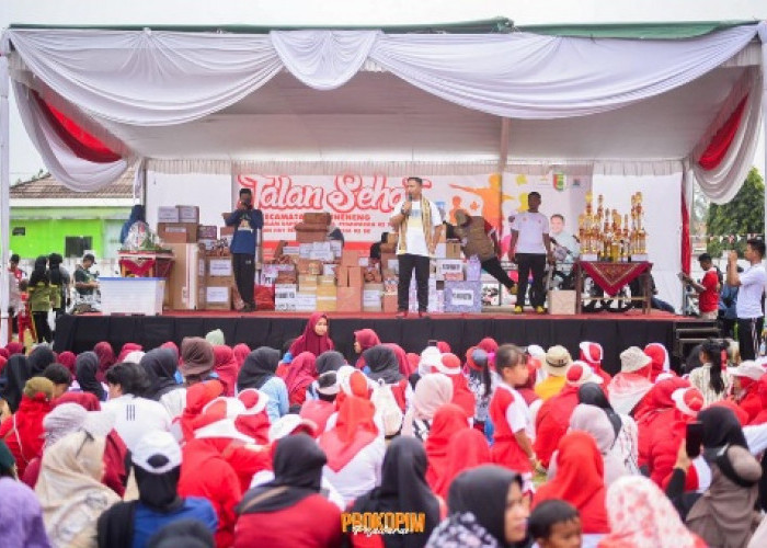 Ribuan Masyarakat Antusias Hadiri Jalan Sehat Bersama Wabup Pesawaran 