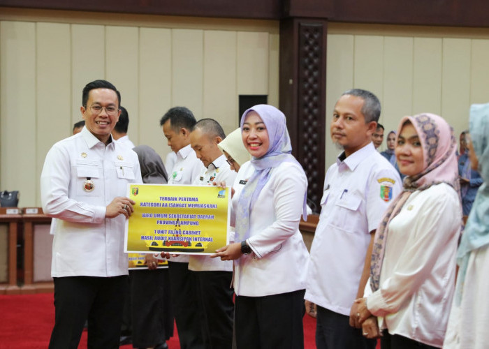 Pemprov Lampung Gelar Rakor Pengawasan Kearsipan dan Pencanangan Gerakan Nasional Sadar Tertib Arsip 2023