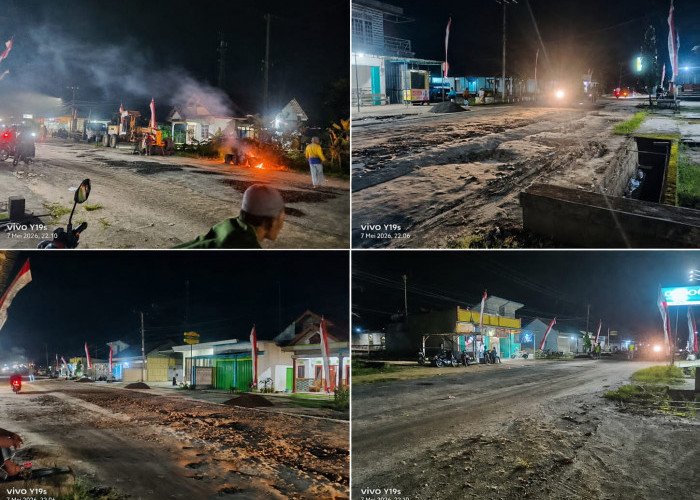 Bertahun-tahun Dibiarkan Rusak, Jalan Srigading Baru Diperbaiki Saat Wapres Mau Melintas