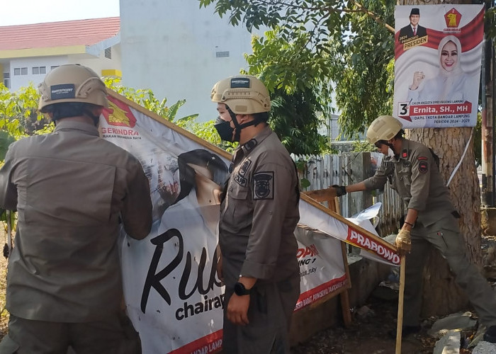 Pemkot Bandar Lampung Gandeng Bawaslu Tertibkan APK dan APS di Jalan Protokol