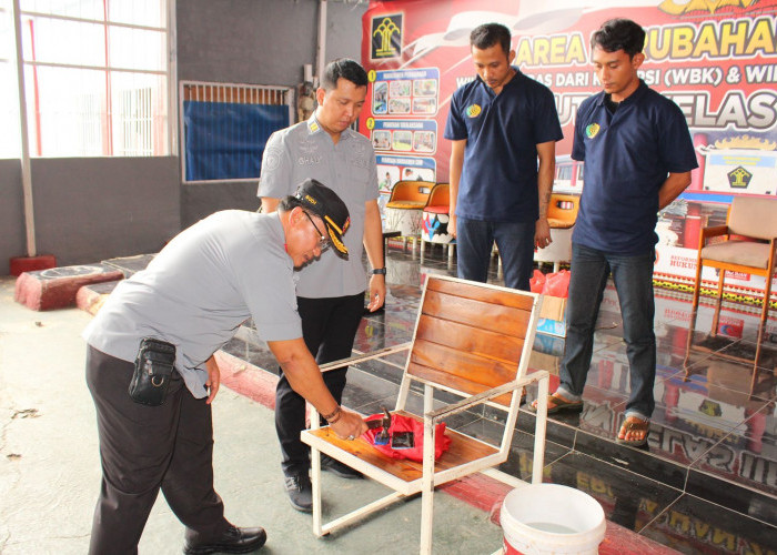 Deteksi Barang Ilegal, Mendadak Rutan Kota Bumi Digeledah