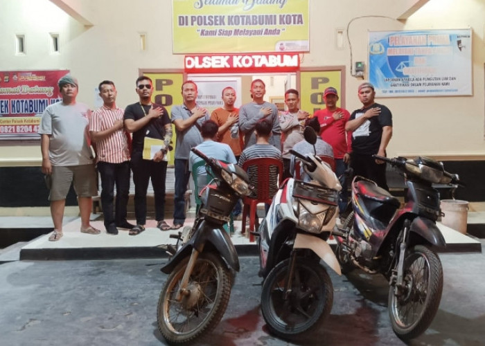 Polsek Kotabumi  Tangkap Komplotan Pelaku Spesialis Penggelapan Sepeda Motor