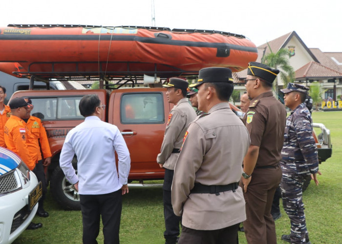 Tanggap Darurat Bencana Alam, Polres Lampung Utara Gelar Apel Siaga
