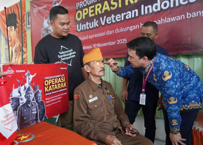 Peringati Hari Pahlawan Nasional, Telkomsel dan Kitabisa Gelar Operasi Katarak bagi 20 Veteran dan Keluarga