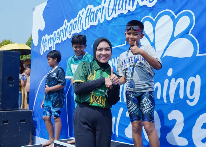Wulan Mirza Buka Lampung Fun Swimming Festival 2026, Dorong Anak Lampung Tumbuh Sehat dan Percaya Diri