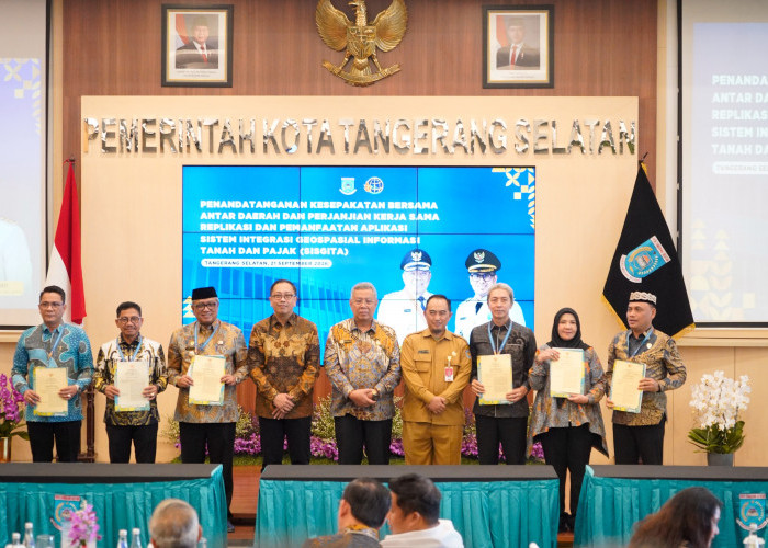 Pemkot Bandar Lampung Lakukan Penandatanganan MoU dan PKS Replikasi SISGITA Guna Tingkatkan PAD