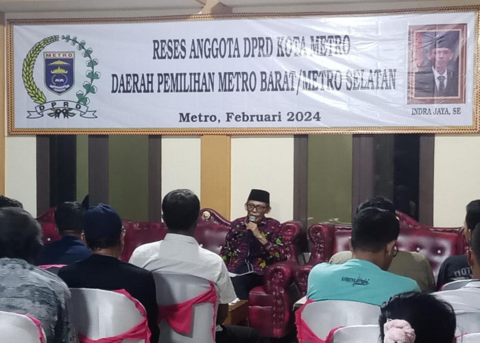 Reses Wakil Ketua Komisi I DPRD Kota Metro, Jawab Aspirasi Masyarakat