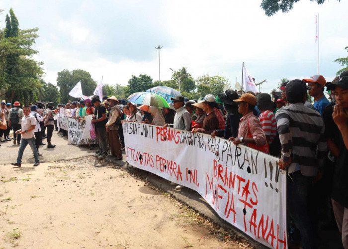 Amankan Demo SPL di Pemkab Lamtim, Polres Lamtim Terjunkan 177 Personel