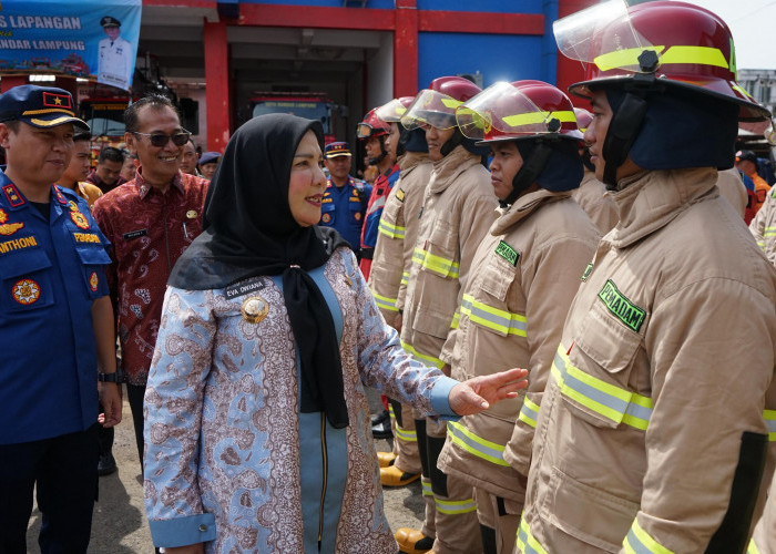 Walikota Eva Beri Arahan Ratusan Personil Satgas Bandar Lampung