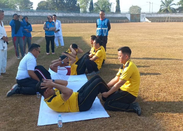 Jaga Stamina Personel, Polres Lampura Gelar Kesjas dan Beladiri Polri Periode II Tahun 2024