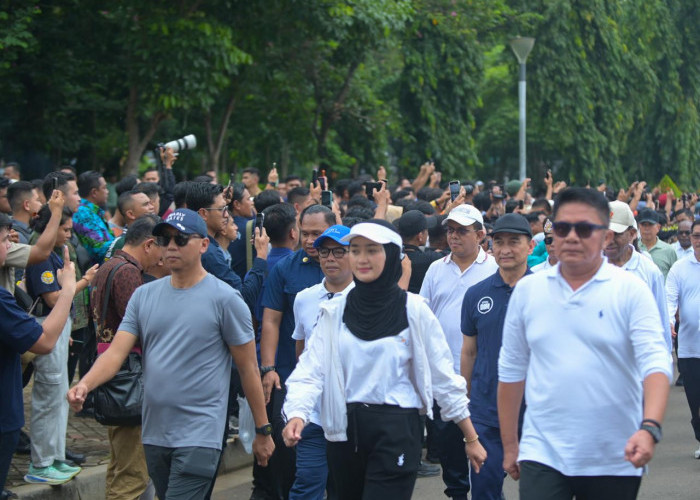 Mirza-Jihan Berada di Barisan Depan dalam Gladi Kotor Pelantikan Gubernur Wakil Gubernur di Monas