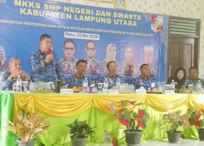 MKKS SMP Lampung Utara Gelar Raker di SMPN 1 Abung Semuli, Bahas Persiapan Asesmen hingga SPMB 2026
