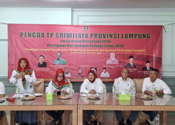 Peringati Hari Sumpah Pemuda, TP Sriwijaya Lampung Gelar FGD