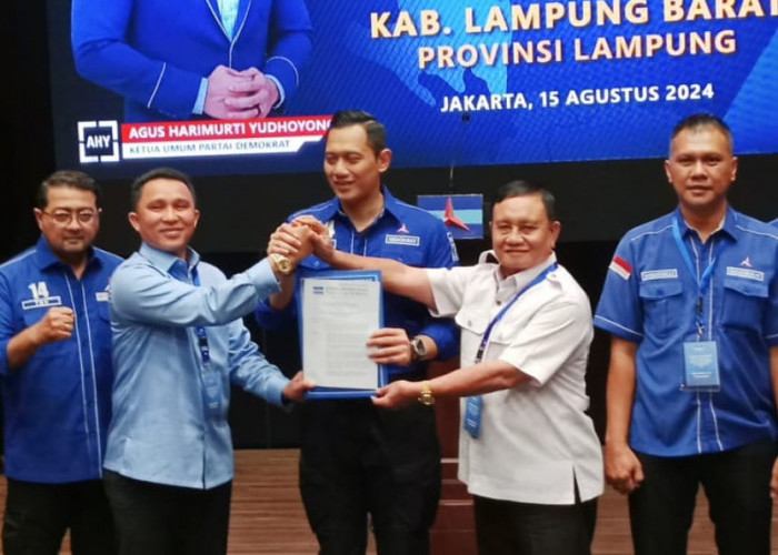 Demokrat Resmi Beri Dukungan Parosil Mabsus-Mad Hasnurin di Pilkada Lampung Barat 2024