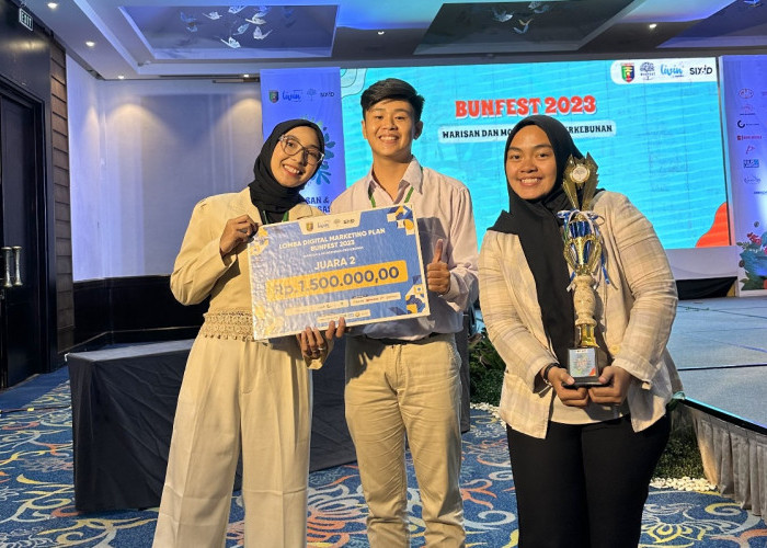 Mahasiswa Prodi Bisnis Digital IIB Darmajaya Juara 2 Digital Marketing Plan Competition BUN FEST 2023
