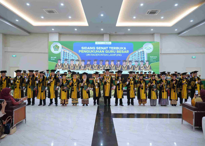 UIN Raden Intan Lampung Kukuhkan 16 Guru Besar, Perkuat SDM Akademik dan Dampak Keilmuan