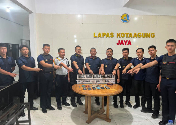 Komitmen Wujudkan Zero Halinar, Lapas Kotaagung Kembali Razia Blok Hunian 