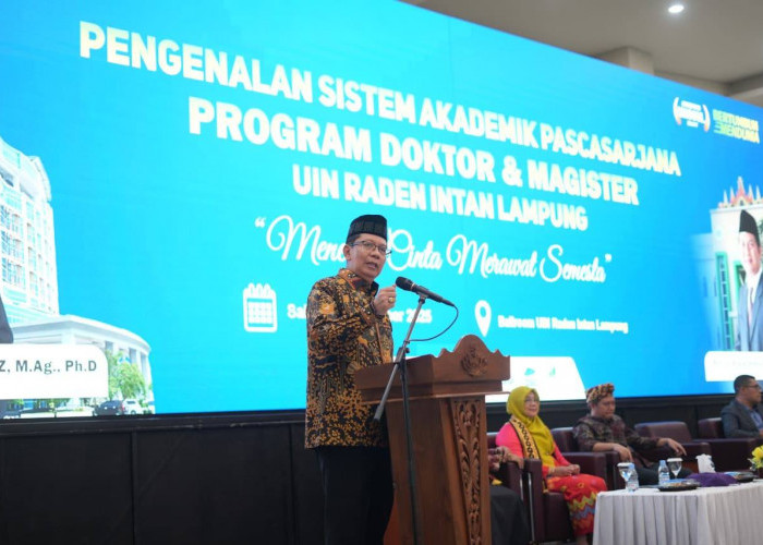 Rektor UIN Raden Intan Lampung Pesankan Tiga Hal pada Mahasiswa Baru Pascasarjana 